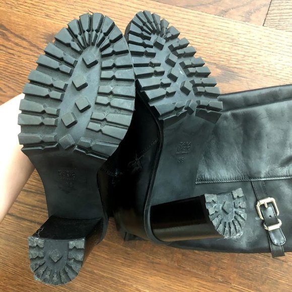Zara Black Knee High Boots - Picture 8 of 10